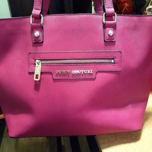 Juicy Couture Tote genuine leather pink